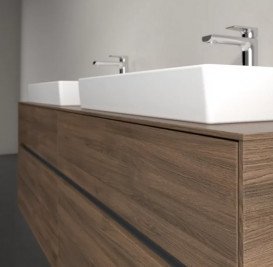 Тумба под раковину Villeroy & Boch Collaro 160х50 см с подсветкой ДСП дуб аризона C024B0VH