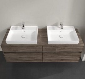Тумба під раковину Villeroy & Boch Collaro 160х50 см із підсвічуванням ДСП кам'яний дуб C024B0RK