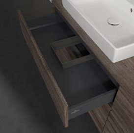 Тумба під раковину Villeroy & Boch Collaro 160х50 см із підсвічуванням ДСП кам'яний дуб C024B0RK