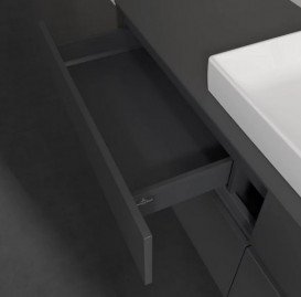 Тумба під раковину Villeroy & Boch Collaro 160х50 см із підсвічуванням МДФ глянсовий сірий C025B0FP