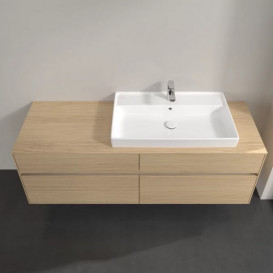 Тумба під раковину Villeroy & Boch Collaro 160х50 см із підсвічуванням ДСП північний дуб C027B0VJ