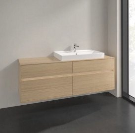 Тумба під раковину Villeroy & Boch Collaro 160х50 см із підсвічуванням ДСП північний дуб C027B0VJ