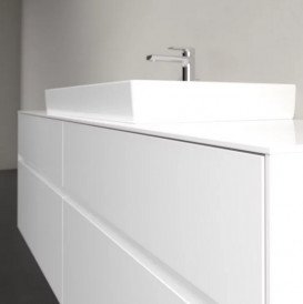 Тумба под раковину Villeroy & Boch Collaro 160х50 см с подсветкой ДСП матовый белый C028B0MS