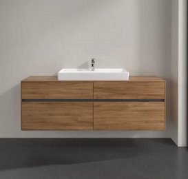 Тумба під раковину Villeroy & Boch Collaro 160х50 см із підсвічуванням ДСП дуб канзас C028B0RH