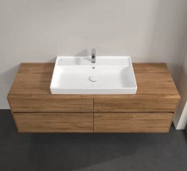 Тумба під раковину Villeroy & Boch Collaro 160х50 см із підсвічуванням ДСП дуб канзас C028B0RH