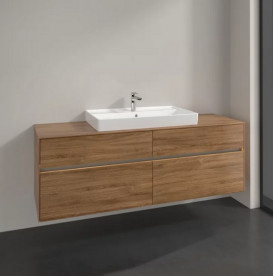 Тумба під раковину Villeroy & Boch Collaro 160х50 см із підсвічуванням ДСП дуб канзас C028B0RH