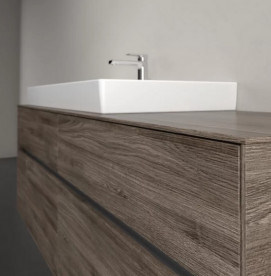 Тумба под раковину Villeroy & Boch Collaro 160х50 см с подсветкой ДСП каменный дуб C029B0RK