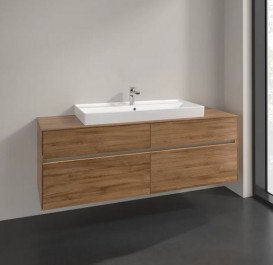 Тумба під раковину Villeroy & Boch Collaro 160х50 см із підсвічуванням ДСП дуб канзас C031B0RH