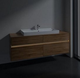 Тумба під раковину Villeroy & Boch Collaro 160х50 см із підсвічуванням ДСП дуб канзас C031B0RH