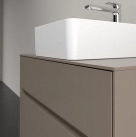 Тумба під раковину Villeroy & Boch Collaro 80х50 см із підсвічуванням ДСП трюфель сірий C037B0VG