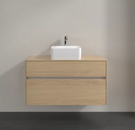 Тумба под раковину Villeroy & Boch Collaro 100х50 см с подсветкой ДСП северный дуб C038B0VJ