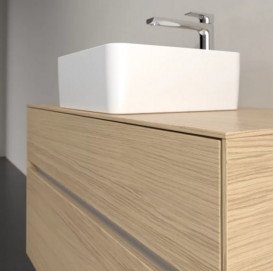 Тумба под раковину Villeroy & Boch Collaro 100х50 см с подсветкой ДСП северный дуб C038B0VJ