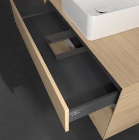 Тумба под раковину Villeroy & Boch Collaro 100х50 см с подсветкой ДСП северный дуб C038B0VJ