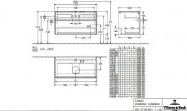 Тумба под раковину Villeroy & Boch Collaro 100х50 см с подсветкой МДФ черный матовый лак C038B0PD