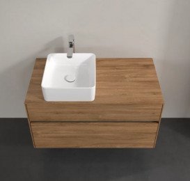 Тумба под раковину Villeroy & Boch Collaro 100х50 см с подсветкой ДСП дуб канзас C039B0RH