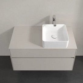 Тумба під раковину Villeroy&Boch Collaro 100х50 см з підсвічуванням ДСП м'який сірий C040B0VK