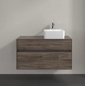 Тумба під раковину Villeroy & Boch Collaro 100х50 см із підсвічуванням ДСП кам'яний дуб C040B0RK