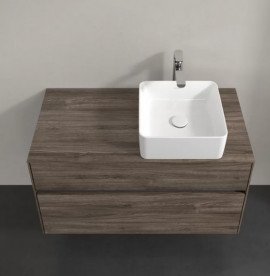 Тумба під раковину Villeroy & Boch Collaro 100х50 см із підсвічуванням ДСП кам'яний дуб C040B0RK