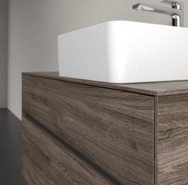 Тумба під раковину Villeroy & Boch Collaro 100х50 см із підсвічуванням ДСП кам'яний дуб C040B0RK