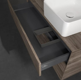 Тумба під раковину Villeroy & Boch Collaro 100х50 см із підсвічуванням ДСП кам'яний дуб C040B0RK