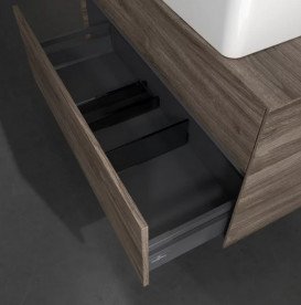 Тумба під раковину Villeroy & Boch Collaro 100х50 см із підсвічуванням ДСП кам'яний дуб C040B0RK