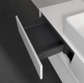 Тумба під раковину Villeroy & Boch Collaro 120х50 см з підсвічуванням МДФ глянсовий білий C041B0DH