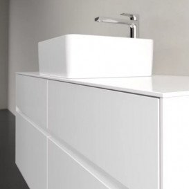 Тумба під раковину Villeroy & Boch Collaro 120х50 см із підсвічуванням ДСП матовий білий C041B0MS