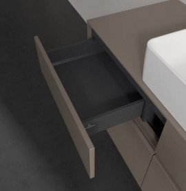 Тумба під раковину Villeroy & Boch Collaro 120х50 см із підсвічуванням ДСП трюфель сірий C041B0VG