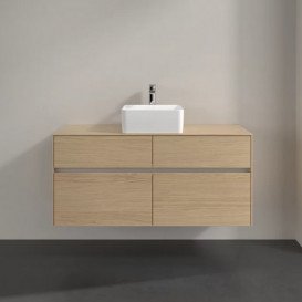 Тумба под раковину Villeroy & Boch Collaro 120х50 см с подсветкой ДСП северный дуб C041B0VJ