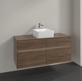 Тумба под раковину Villeroy & Boch Collaro 120х50 см с подсветкой ДСП дуб аризона C041B0VH