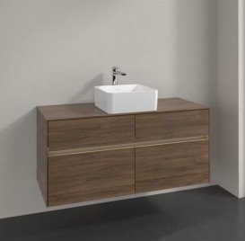 Тумба под раковину Villeroy & Boch Collaro 120х50 см с подсветкой ДСП дуб аризона C041B0VH