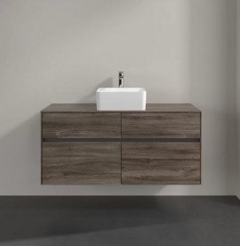 Тумба під раковину Villeroy & Boch Collaro 120х50 см із підсвічуванням ДСП кам'яний дуб C041B0RK