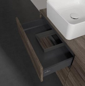 Тумба под раковину Villeroy & Boch Collaro 120х50 см с подсветкой ДСП каменный дуб C044B0RK