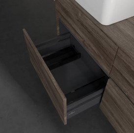 Тумба под раковину Villeroy & Boch Collaro 120х50 см с подсветкой ДСП каменный дуб C044B0RK