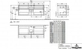 Тумба під раковину Villeroy & Boch Collaro 140х50 см із підсвічуванням МДФ глянсовий білий C045B0DH