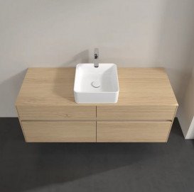 Тумба під раковину Villeroy & Boch Collaro 140х50 см із підсвічуванням ДСП північний дуб C045B0VJ