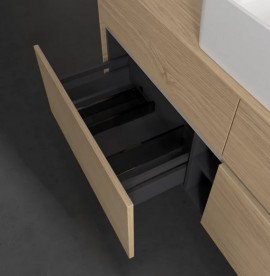 Тумба під раковину Villeroy & Boch Collaro 140х50 см із підсвічуванням ДСП північний дуб C045B0VJ