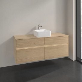 Тумба під раковину Villeroy & Boch Collaro 140х50 см із підсвічуванням ДСП північний дуб C045B0VJ