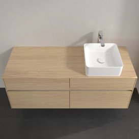 Тумба під раковину Villeroy & Boch Collaro 140х50 см із підсвічуванням ДСП північний дуб C047B0VJ