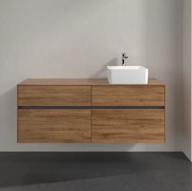 Тумба под раковину Villeroy & Boch Collaro 140х50 см с подсветкой ДСП дуб канзас C047B0RH