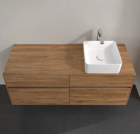 Тумба под раковину Villeroy & Boch Collaro 140х50 см с подсветкой ДСП дуб канзас C047B0RH