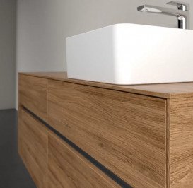 Тумба под раковину Villeroy & Boch Collaro 140х50 см с подсветкой ДСП дуб канзас C047B0RH