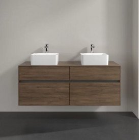 Тумба під раковину Villeroy & Boch Collaro 140х50 см із підсвічуванням ДСП дуб аризона C048B0VH