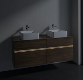 Тумба під раковину Villeroy & Boch Collaro 140х50 см із підсвічуванням ДСП дуб аризона C048B0VH