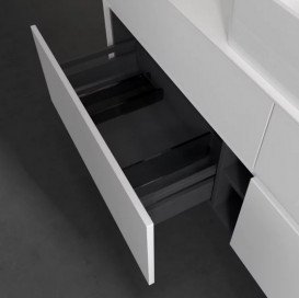 Тумба під раковину Villeroy & Boch Collaro 160х50 см із підсвічуванням ДСП матовий білий C049B0MS