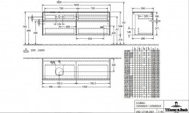 Тумба під раковину Villeroy & Boch Collaro 160х50 см із підсвічуванням МДФ чорний матовий лак C050B0PD