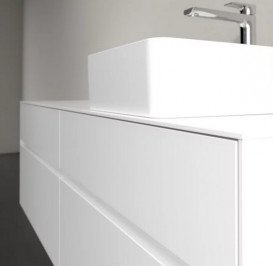 Тумба під раковину Villeroy & Boch Collaro 160х50 см із підсвічуванням МДФ глянсовий білий C051B0DH