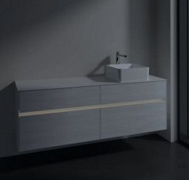 Тумба під раковину Villeroy & Boch Collaro 160х50 см із підсвічуванням ДСП біле дерево C051B0E8