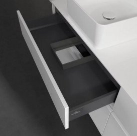 Тумба под раковину Villeroy & Boch Collaro 160х50 см с подсветкой МДФ глянцевый белый C052B0DH