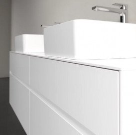 Тумба під раковину Villeroy & Boch Collaro 160х50 см із підсвічуванням ДСП матовий білий C052B0MS